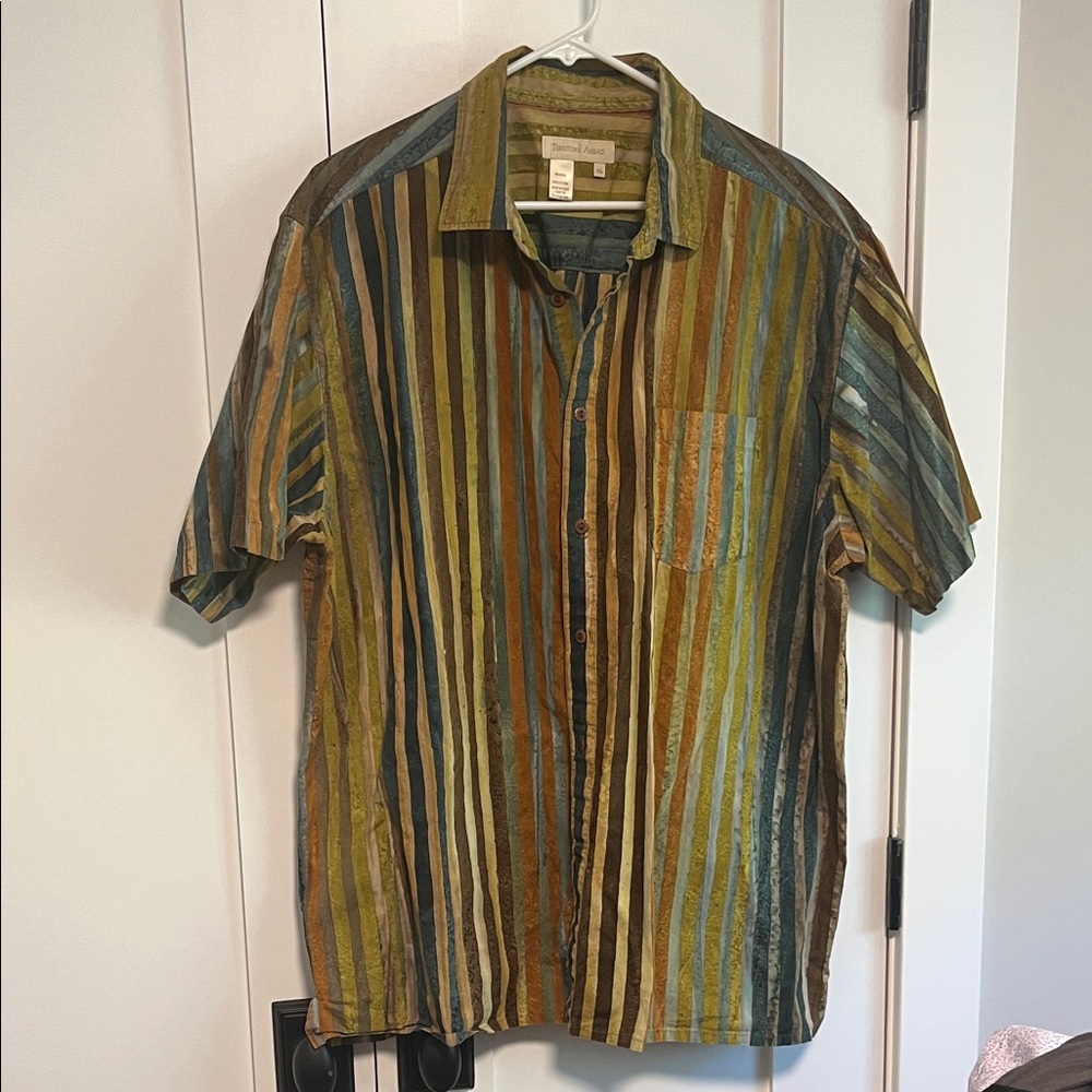NWOT The Territory Ahead Multicolor Striped Shirt. MENS XL